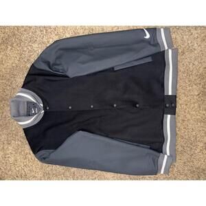 Nike Football Letterman Team Black Jacket Sample
